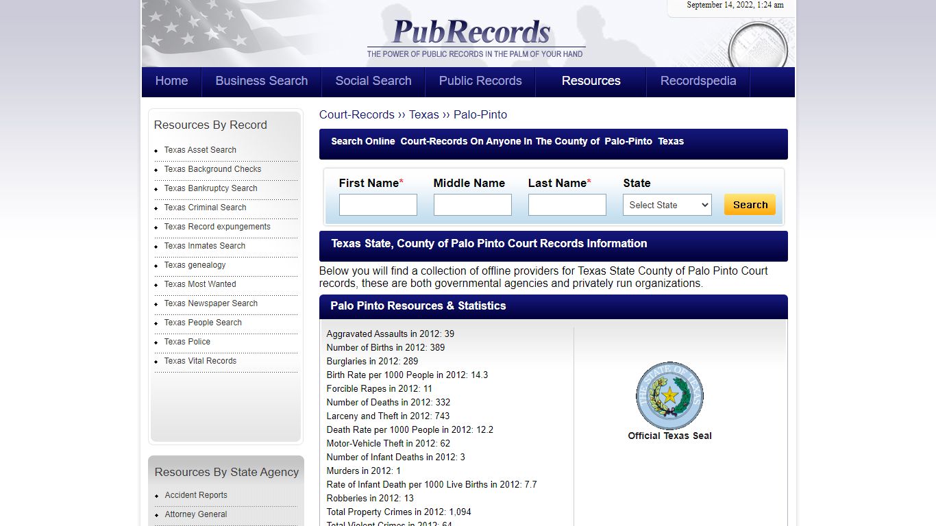 Palo Pinto County, Texas Court Records